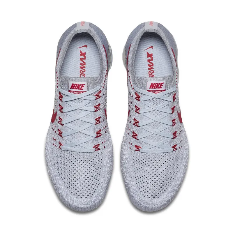 Nike Air VaporMax Flyknit ‘Pure Platinum & University Red’ (849558-006)