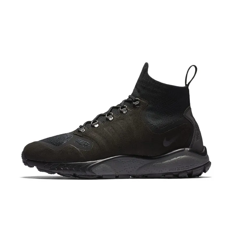 Nike Zoom Talaria Mid Flyknit ‘Black & Dark Grey’ (856957-001)