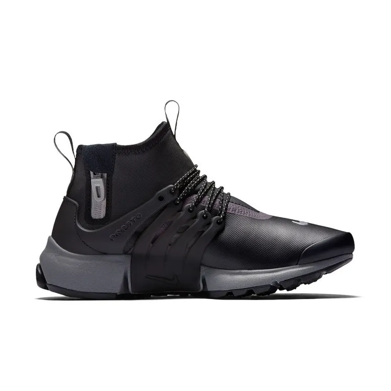 Nike Air Presto Mid Utility Sneakerboot ‘Black & Reflect Silver’ (859527-002)