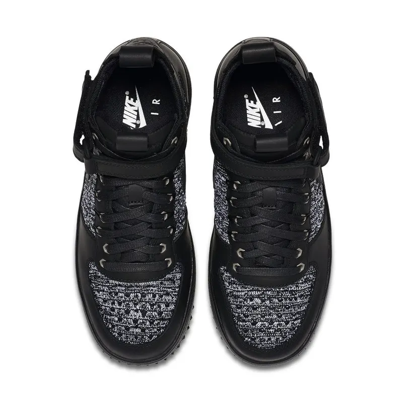Nike Lunar Force 1 Flyknit Workboot ‘Black & White’ (860558-001)