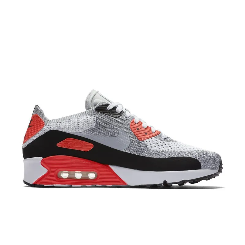 Nike Air Max 90 Ultra 2.0 Flyknit ‘White & Bright Crimson’ (875943-100)