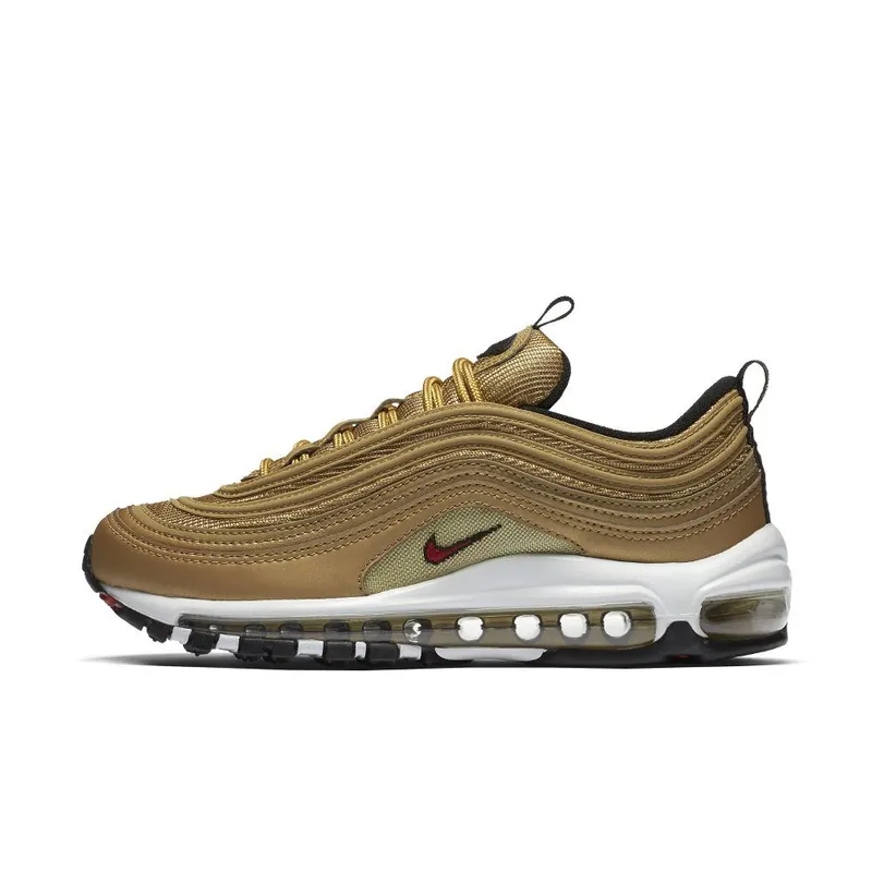 Nike Air Max 97 OG QS ‘Metallic Gold/White/Black/Varsity Red’ (885691-700)