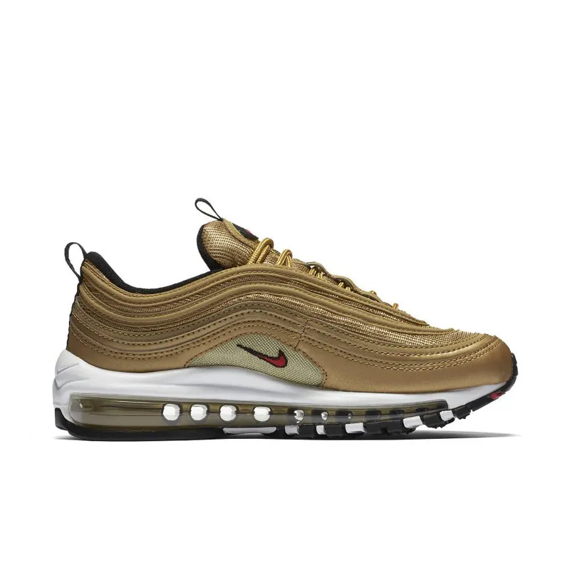 Nike Air Max 97 OG QS ‘Metallic Gold/White/Black/Varsity Red’ (885691-700)