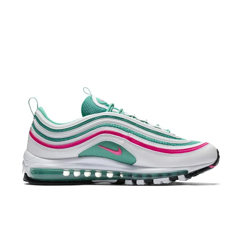 Nike Air Max 97 ‘White & Kinetic Green & Pink Blast’ (921826-102)
