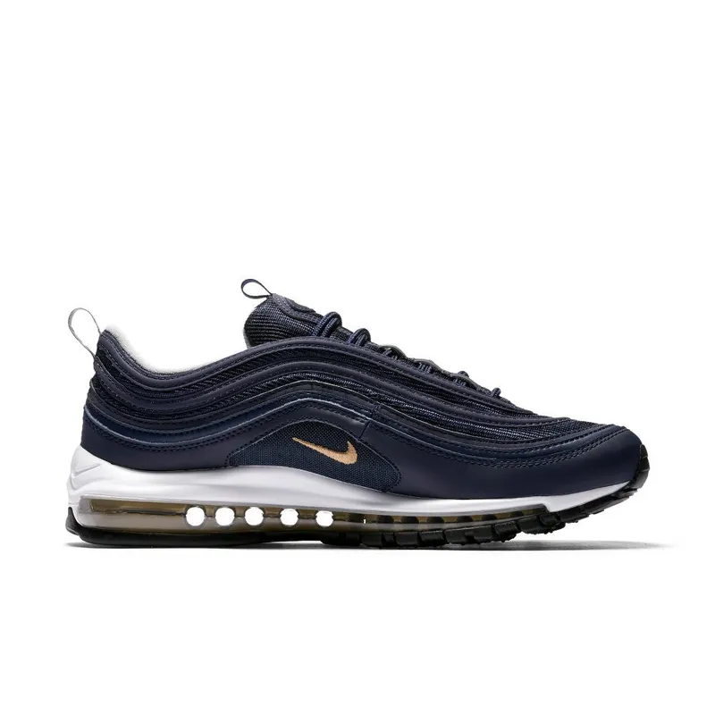 Nike Air Max 97 ‘Midnight Navy & Metallic Gold’ (921826-400)