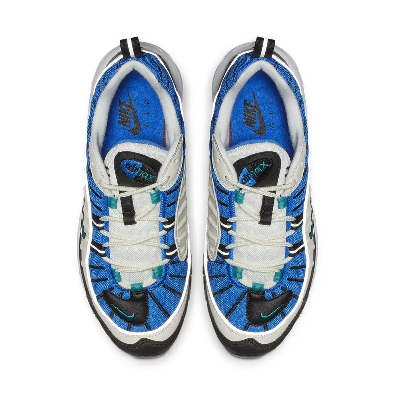 Nike Air Max 98 ‘Sail/Blue Nebula/Reflect Silver/Radiant Emerald’ (AH6799-106)