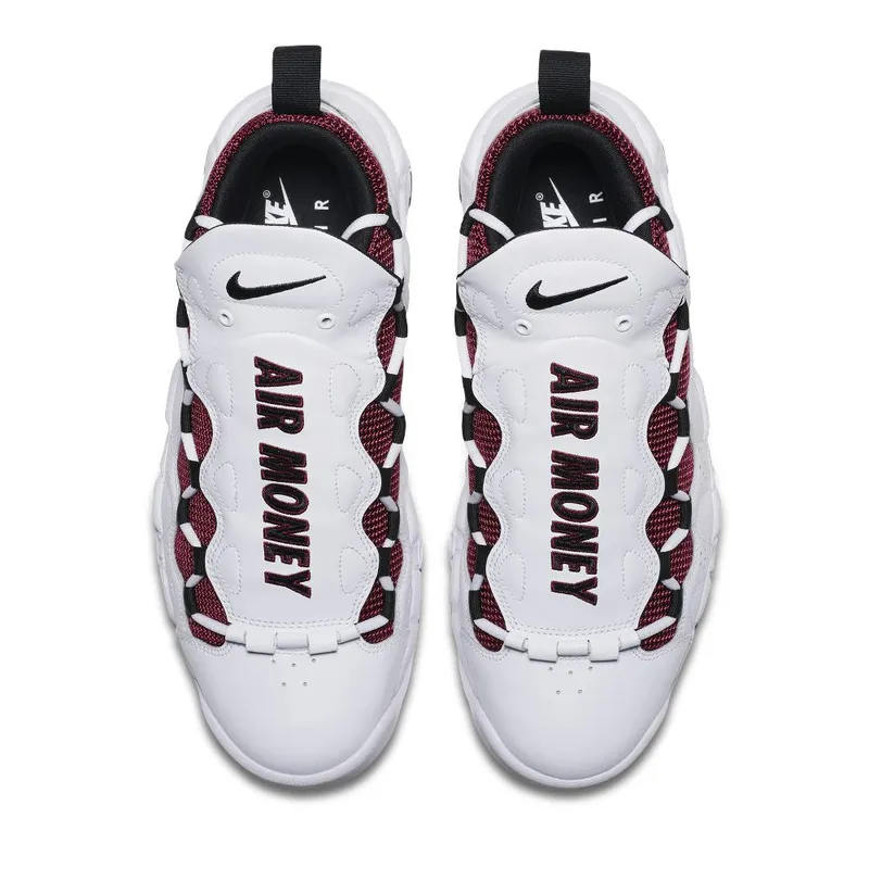 Nike Air More Money ‘White & Black & University Red’ (AJ2998-100)