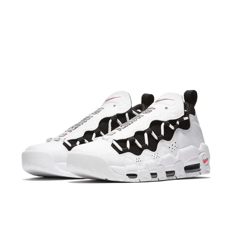 Nike Air More Money ‘White & Black & Coral Chalk’ (AJ2998-101)