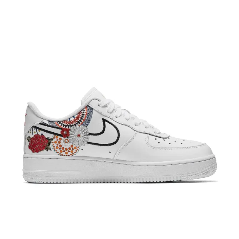 Nike Air Force 1 ’07 LNY ‘White & Habanero Red’ (AJ8298-100)