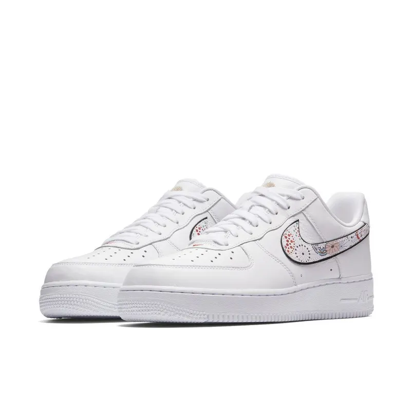 Nike Air Force 1 ’07 LNY ‘White & Habanero Red’ (AO9381-100)