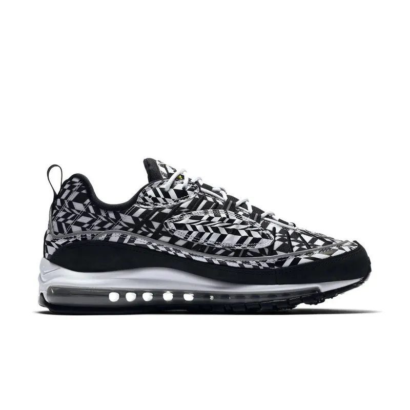 Nike Air Max 98 ‘White & Black & Team Orange’ (AQ4130-100)