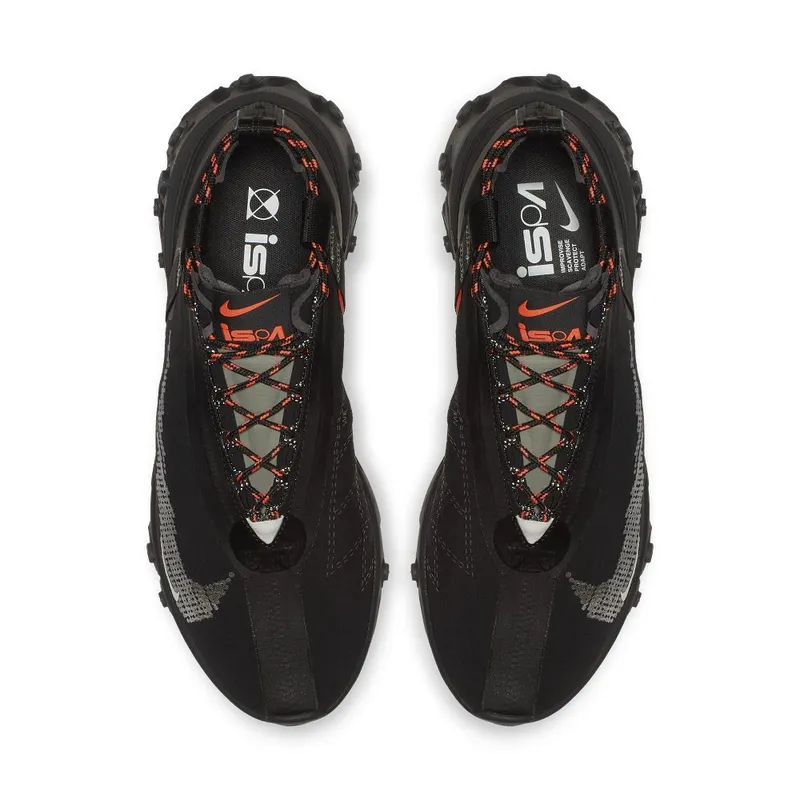 Nike React Mid WR ISPA ‘Black & Anthracite & Total Crimson’ (AT3143-001)