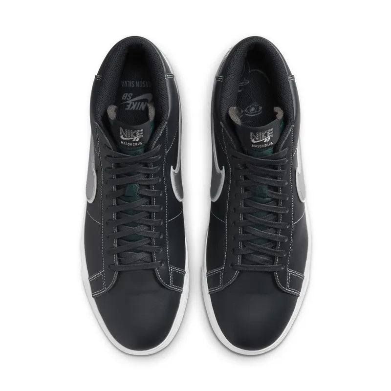 Nike SB Zoom Blazer Mid x Mason Silva ‘Dark Obsidian and Metallic Silver’ (DZ7260-400)