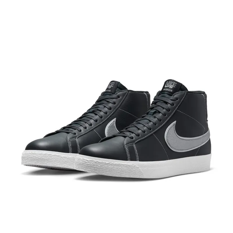 Nike SB Zoom Blazer Mid x Mason Silva ‘Dark Obsidian and Metallic Silver’ (DZ7260-400)