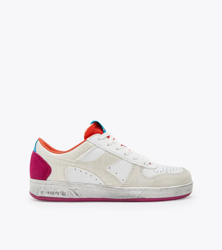 Diadora Magic Basket Low Croco Wn Wht / Bachelor Button / Daiquiri (501.179566_D0293)