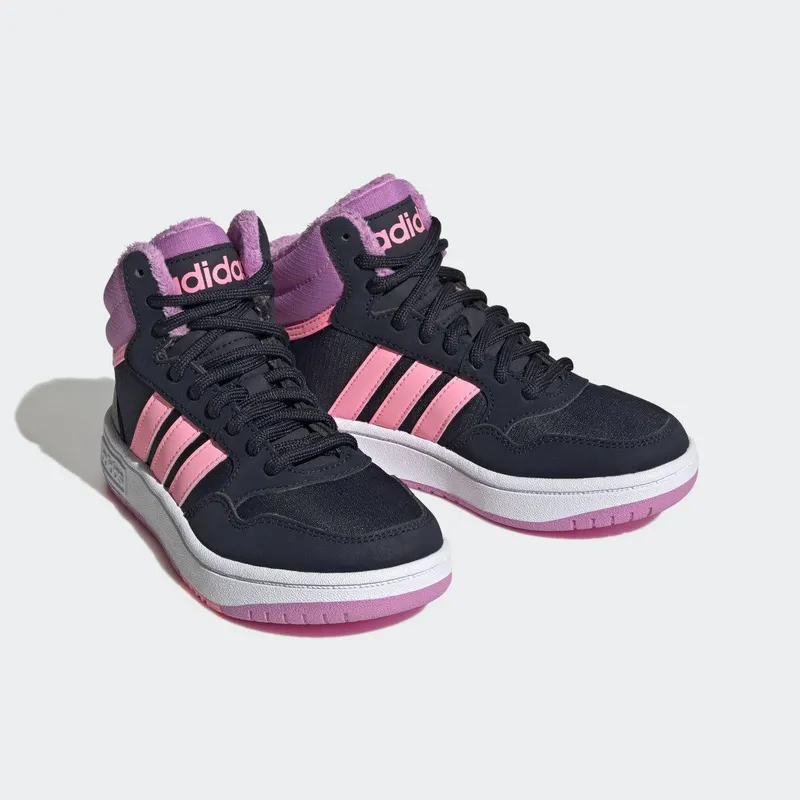 adidas Hoops Mid Lifestyle Basketball Veterschoenen Legend Ink / Beam Pink / Pulse Lilac (GW6902)