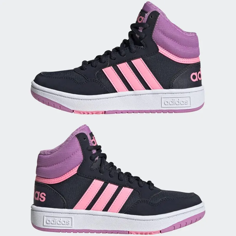 adidas Hoops Mid Lifestyle Basketball Veterschoenen Legend Ink / Beam Pink / Pulse Lilac (GW6902)