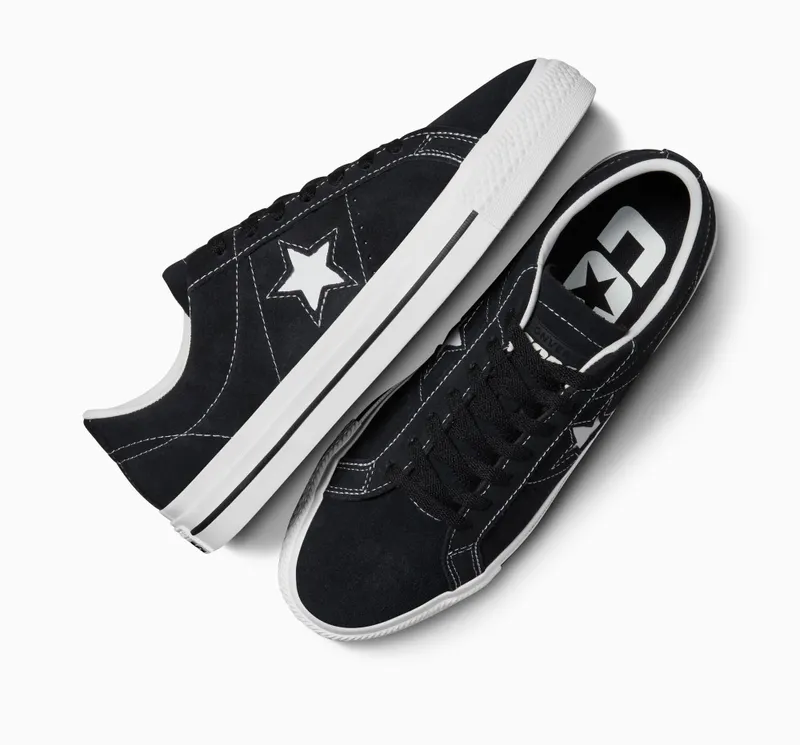 Converse CONS One Star Pro Suede Zwart/zwart/wit