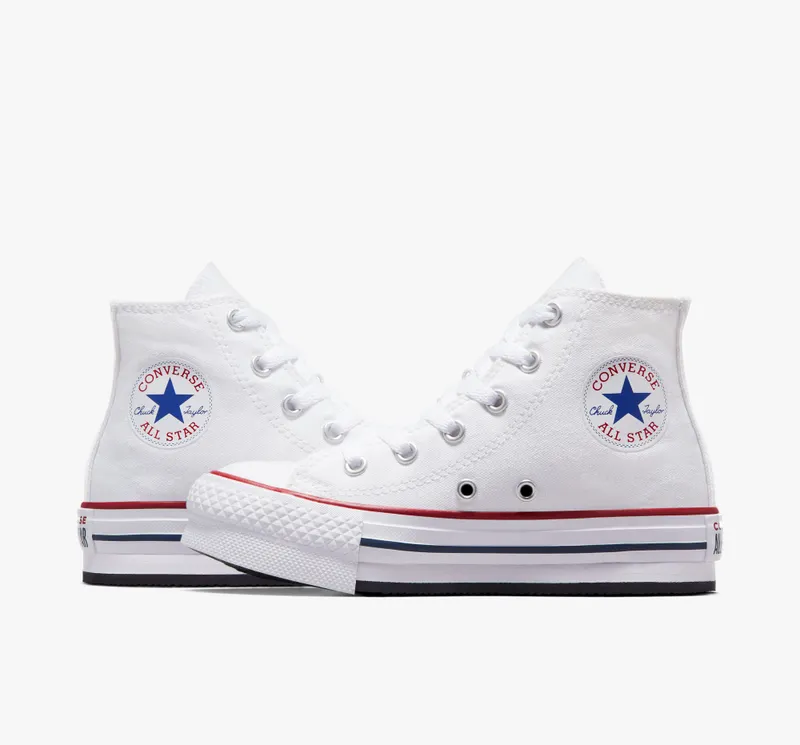 Converse Chuck Taylor All Star Lift Platform Wit/garnet/navy