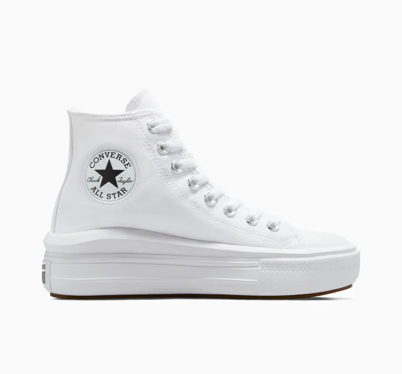 Converse Chuck Taylor All Star Move Wit/natural Ivory/zwart
