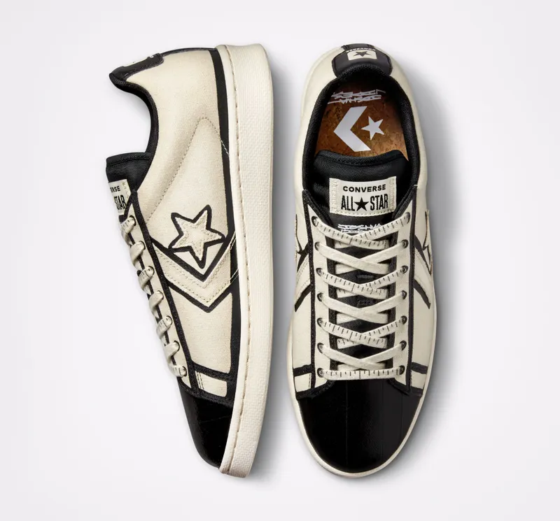Converse Converse x Joshua Vides Pro Leather Natural Ivory/zwart/wit