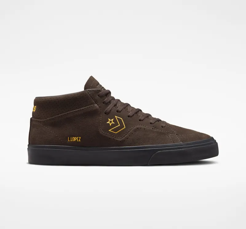 Converse CONS Louie Lopez Pro Velvet Brown/amarillo/zwart