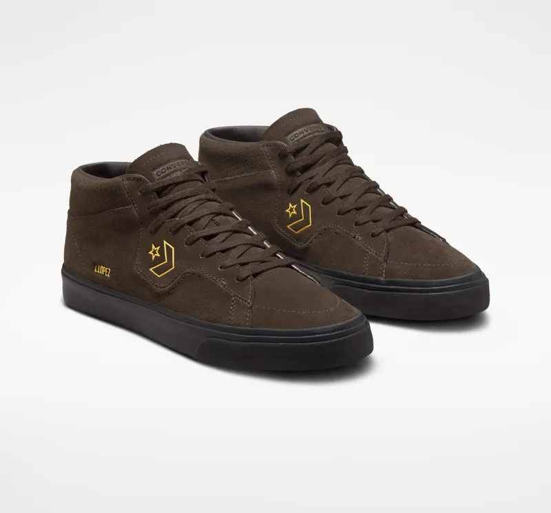 Converse CONS Louie Lopez Pro Velvet Brown/amarillo/zwart