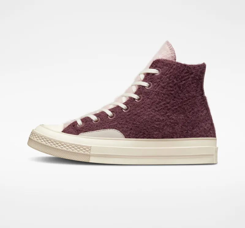 Converse Chuck ’70 Cozy Knit Dark Wine/stone Mauve/egret