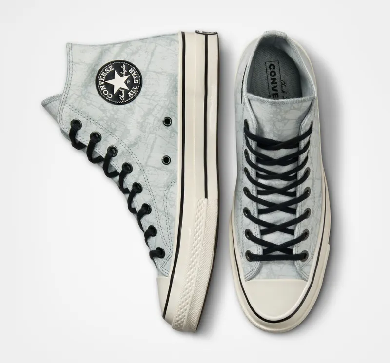 Converse Chuck 70 Rock Texture Jacquard Ash Stone/zwart/egret