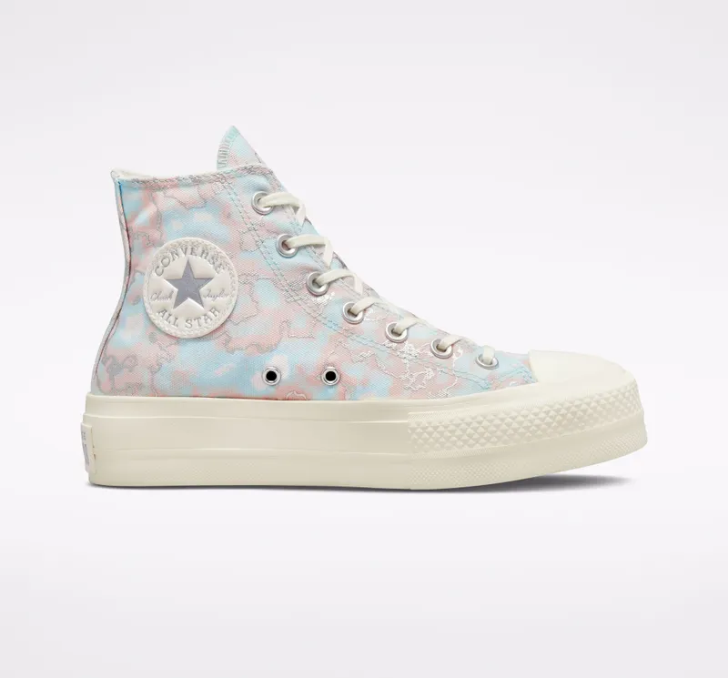 Converse Chuck Taylor All Star Lift Platform Marble Light Dew/egret/zilver
