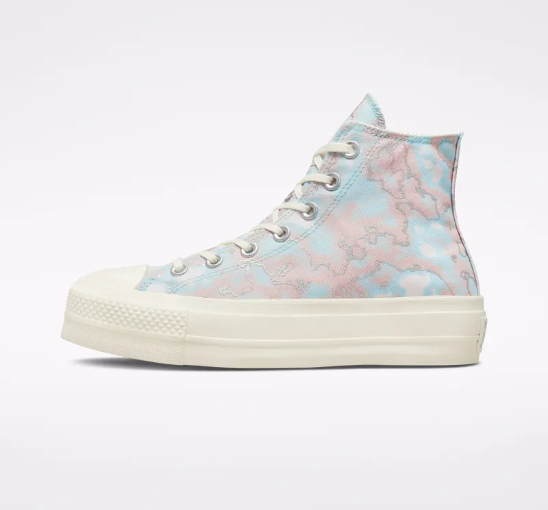 Converse Chuck Taylor All Star Lift Platform Marble Light Dew/egret/zilver