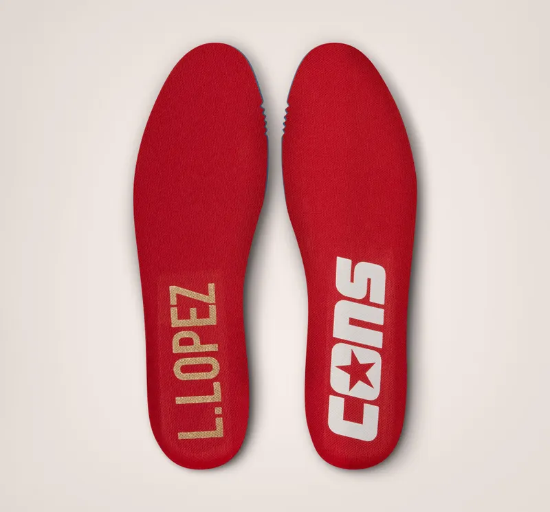 Converse Louie Lopez Pro Canvas Wit/rood/wit