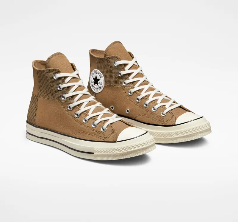 Converse Chuck 70 Patchwork Herringbone Sand Dune/egret/zwart