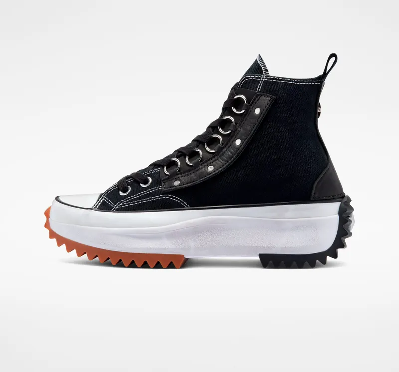 Converse Run Star Hike Platform Punk Academia Black Metal Ring
