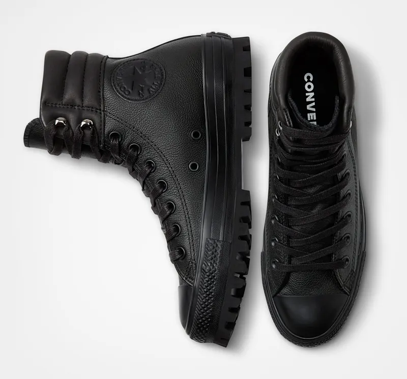 Converse Chuck Taylor All Star Platform Trek Black Boot Trek