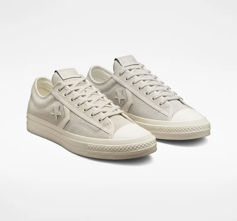 Converse Star Player 76 Mono Suede Egret/egret/pale Putty