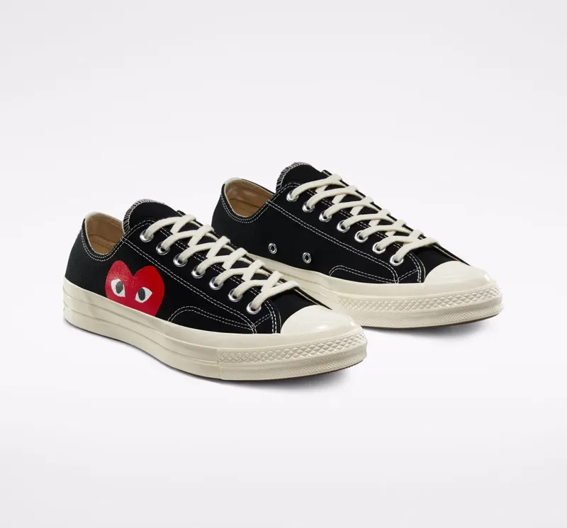 Converse Converse x Comme des Garçons PLAY Chuck 70 Zwart/wit/high Risk Red (150206C)