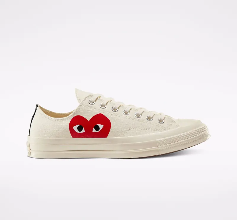 Converse Converse x Comme des Garçons PLAY Chuck 70 Milk/wit/high Risk Red (150207C)