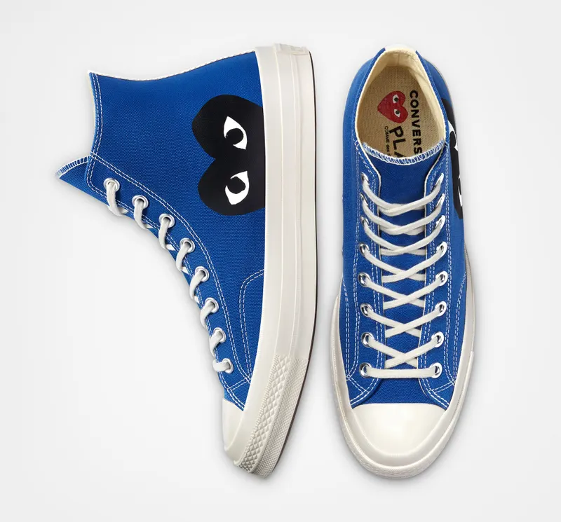 Converse Converse x Comme des Garçons PLAY Chuck 70 Blue Quartz/egret/zwart (171846C)