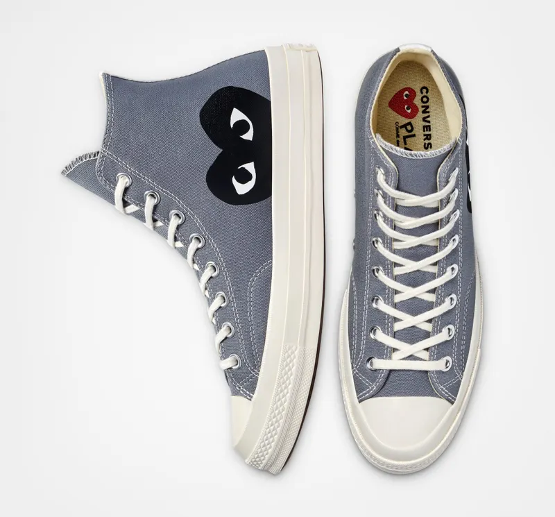 Converse Converse x Comme des Garçons PLAY Chuck 70 Steel Grey/egret/zwart (171847C)