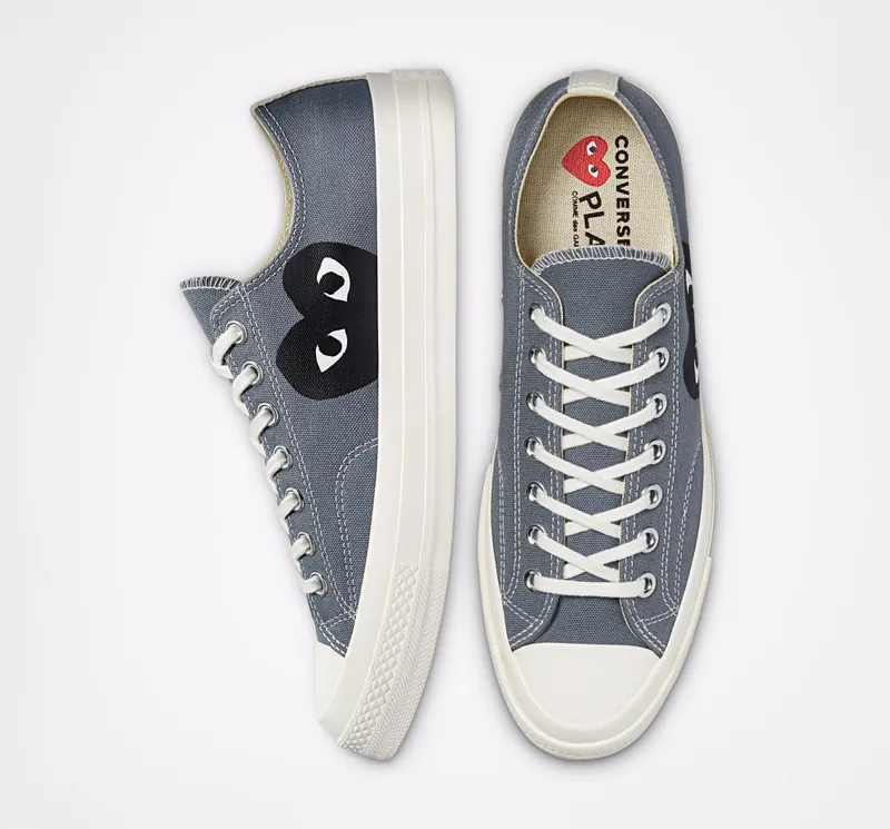 Converse Converse x Comme des Garçons PLAY Chuck 70 Steel Grey/egret/zwart (171849C)