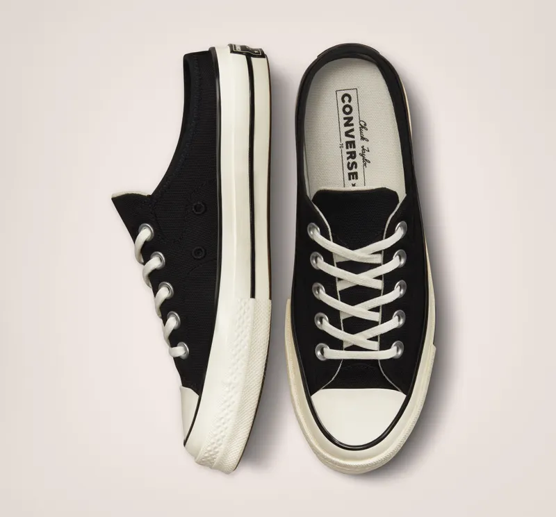 Converse Chuck 70 Mule Zwart/zwart/egret