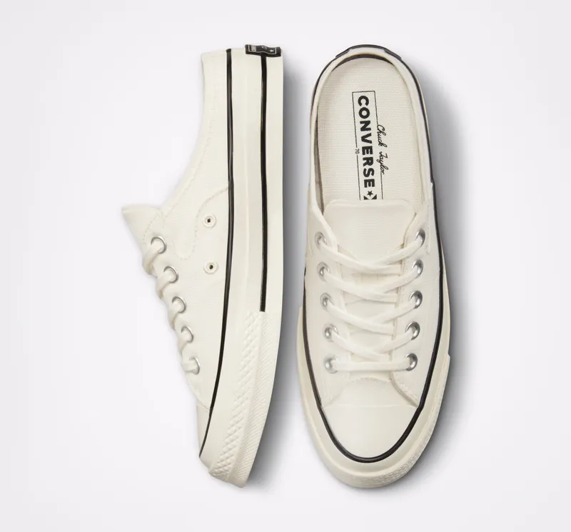 Converse Chuck 70 Mule Egret/egret/zwart