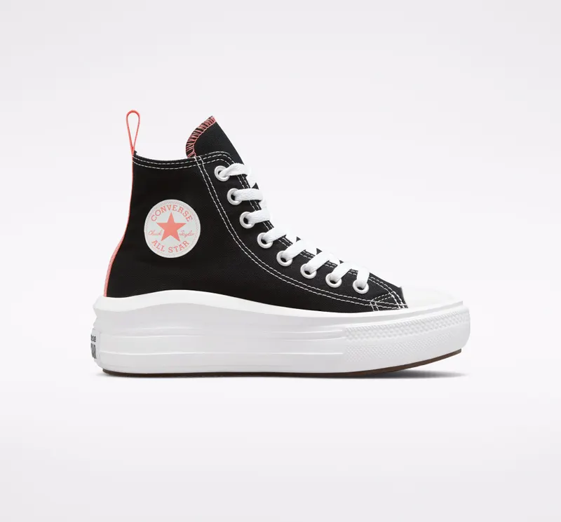 Converse Chuck Taylor All Star Move Platform Zwart/pink Salt/wit (271716C)