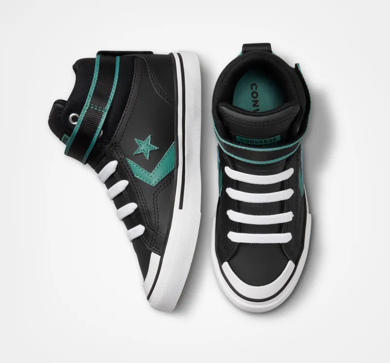 Converse Pro Blaze Strap Easy-On Varsity Club Zwart/algae Coast/wit