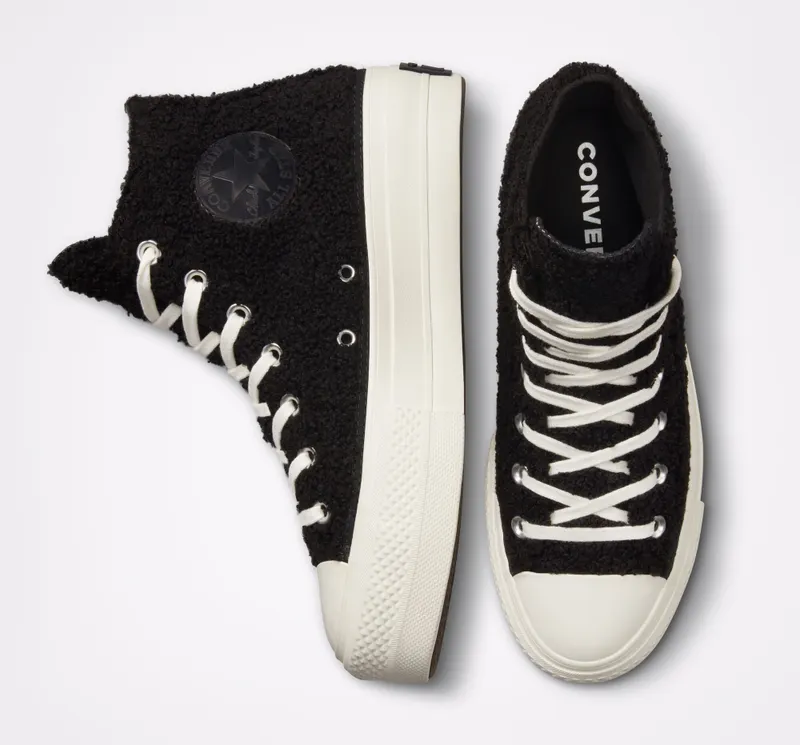Converse Chuck Taylor All Star Lift Platform Cozy Utility Black/egret/black