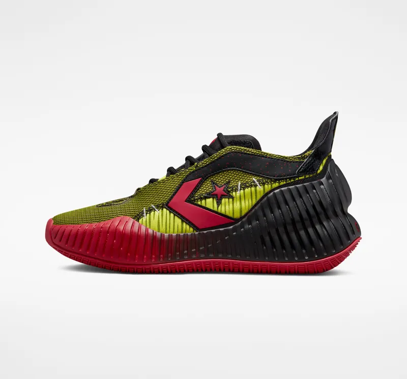 Converse All Star BB Prototype CX “Monster Clash” Black / Laser Lemon / Red (A01242C)
