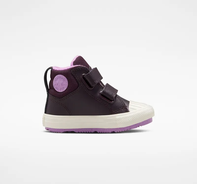 Converse Chuck Taylor All Star Berkshire Boot Easy-On Leather Black Cherry/violet Shock