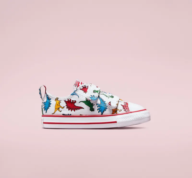 Converse Chuck Taylor All Star Easy-On Dinosaurs Wit/enamel Red/totally Blue
