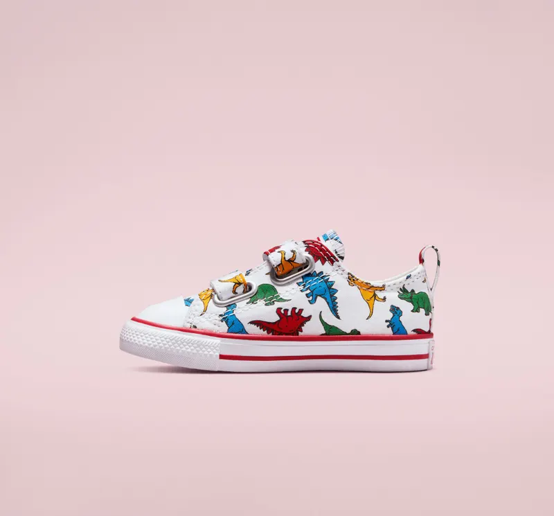 Converse Chuck Taylor All Star Easy-On Dinosaurs Wit/enamel Red/totally Blue